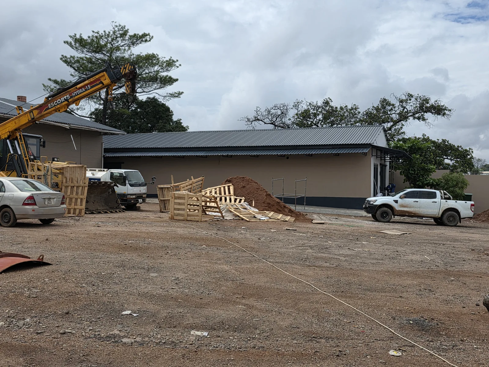 Laboratory facility during construction